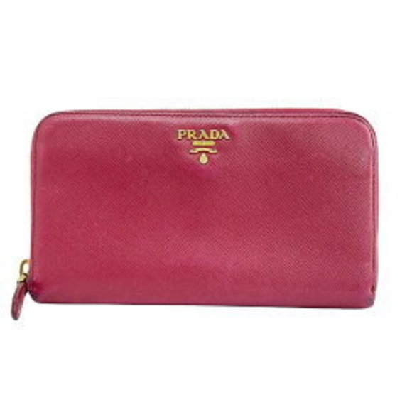 Prada Long Wallet Bordeaux Leather - Picture 1 of 5